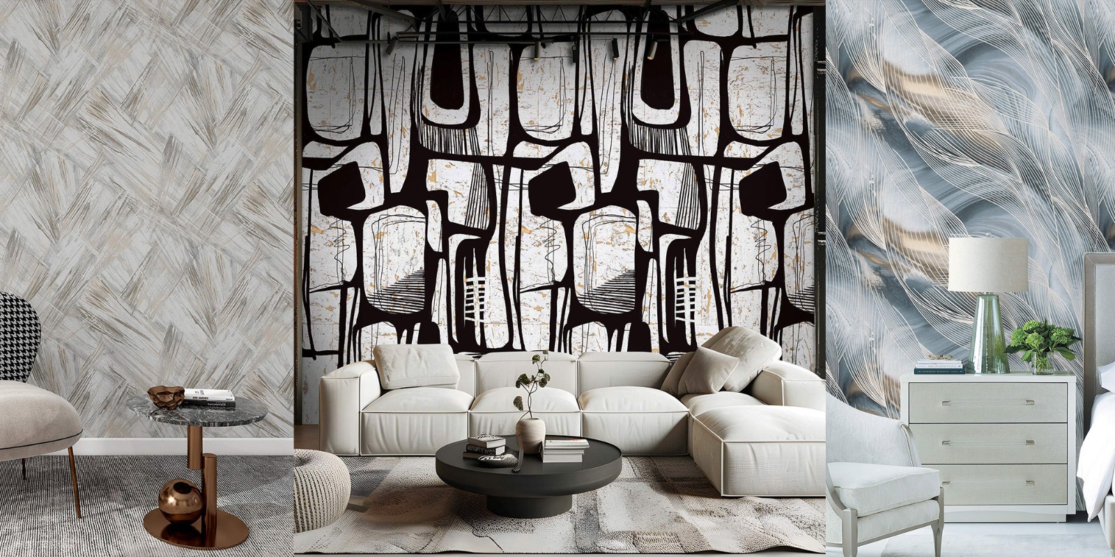 Геометрические принты в интерьере